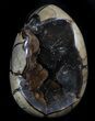 Septarian Dragon Egg Geode - Black Crystals #37121-1